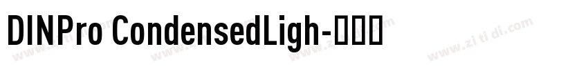 DINPro CondensedLigh字体转换